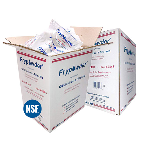MirOil P46C FryPowder Oil Stabilizer - 2 Cartons 46 x 160ml C Size Packs