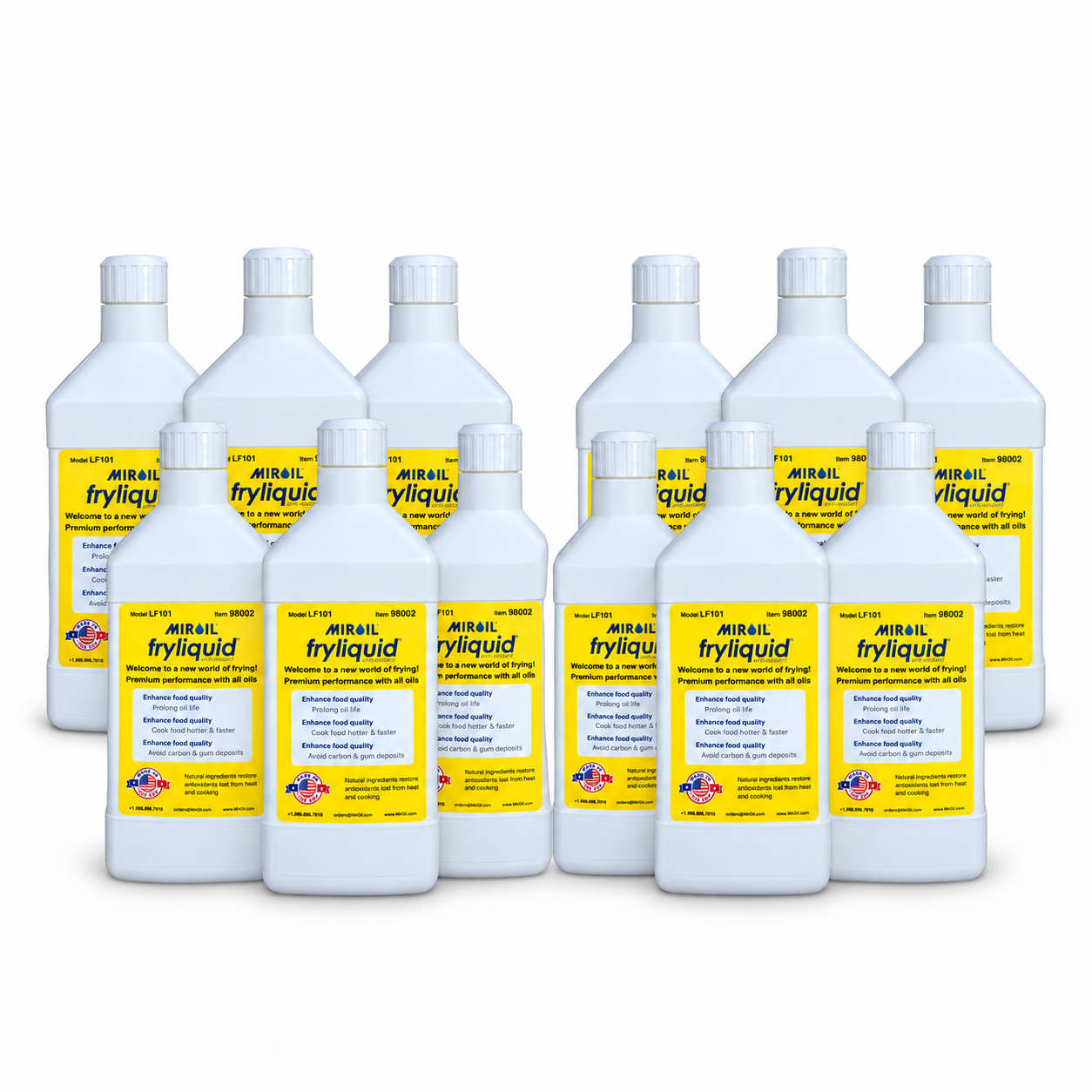 MirOil FryLiquid Twin Bottle Display